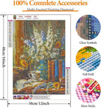 Book Flower Diamond Art Kits for Adults, DIY 5D Diamond Painting Kits for - Image 5