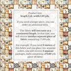 Patchwork Cotton Fabric Panel 61 x 36.6 Inches, Autumn Leaves Quilt Style - Image 6