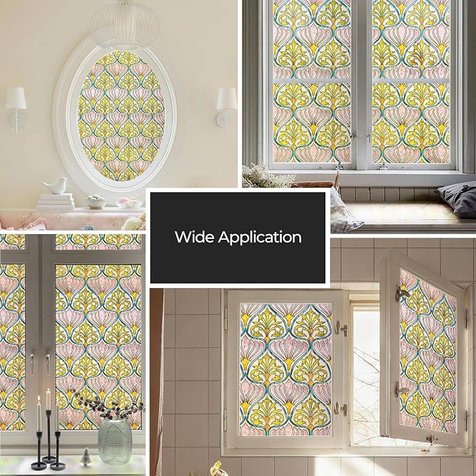 3D Stained Glass Window Film, Decorative Window Privacy Film - Image 7