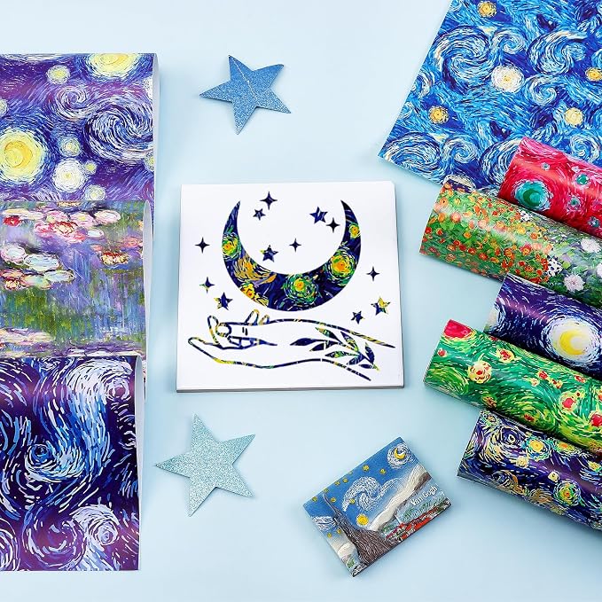 Tintnut Starry Sky Permanent Vinyl 9 Pcs 12x10in Permanent Adhesive Vinyl | Van - Image 5