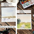 tumuarta Deckle Edge Watercolor Paper, 100% Cotton, 140 LB, 300 GSM, 8x8” | 30 - Image 8