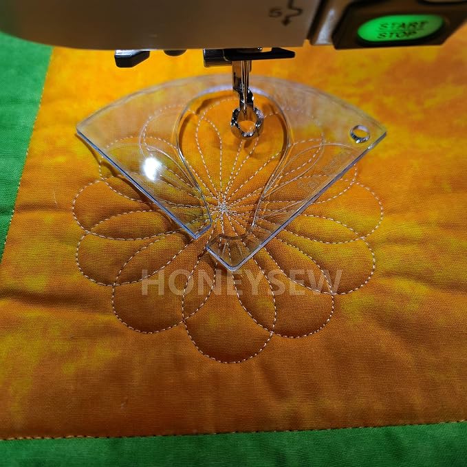 HONEYSEW Free Motion Quilting Template Sewing Ruler Templates by HONEYSEW
