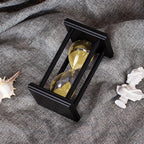 BELLAWARE Hourglass Timer with Golden Sand, 15 Minute Wooden Sand Timer | - Image 3