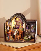 Rowood Magic Study Miniature House Kit, DIY Miniature Dollhouse Kits - Image 7