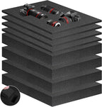 Eunice 4Pcs 16 x 12 x 0.4 Inch Polyurethane Foam Sheets & 4Pcs 16 x 12 x 2 Inch by Eunice