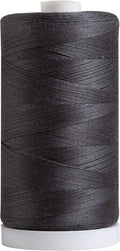 Connecting Threads Charcoal Gray 100% Cotton Thread Spool | Large 1200 yard by ConnectingThreads