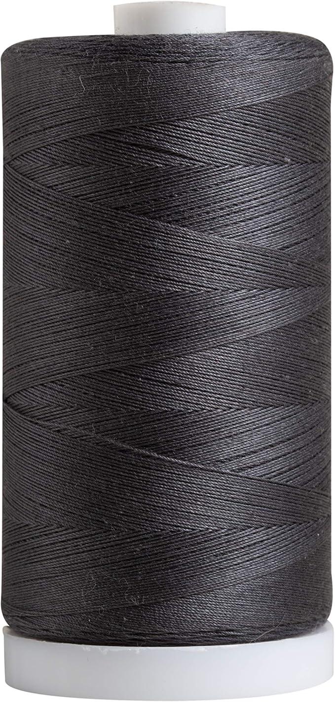 Connecting Threads Charcoal Gray 100% Cotton Thread Spool | Large 1200 yard by ConnectingThreads