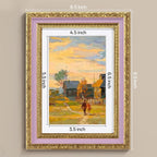 eletecpro 5x7 Vintage Picture Frame, Glass Cover, Horizontal or Vertical - Image 3