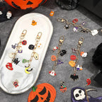 AUGSUN 189Pcs Halloween Keychain Making Kit Holiday DIY Keychain Craft | - Image 7