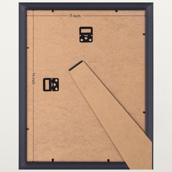 eletecpro 11x14 Vintage Picture Frame, Glass Cover, Horizontal or Vertical - Image 4