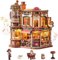 ROKR Dream Coffee Factory, Wooden Music Box Model, Mechanical 3D Wooden Puzzles by ROKR-InterestingSmartPuzzleToys