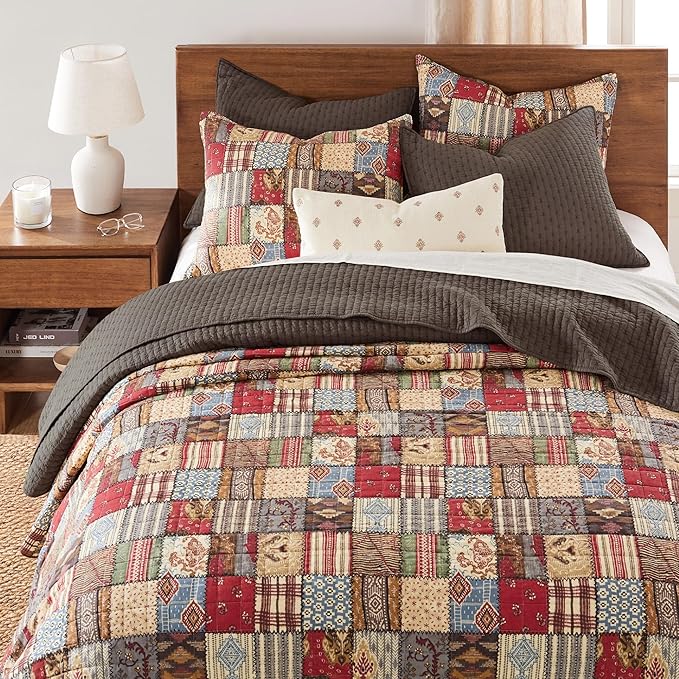 Levtex Home Cross Stitch Reversible King/Cal King Quilt Set - Image 2