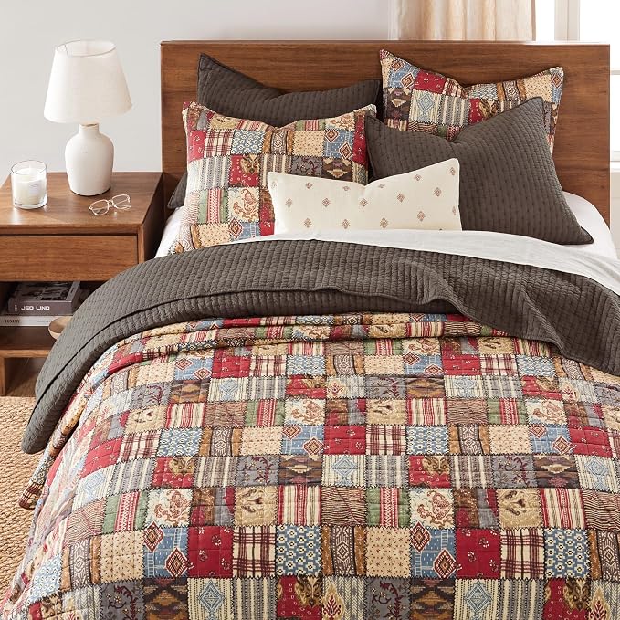 Levtex Home Cross Stitch Reversible Full/Queen Quilt Set - Image 2