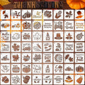 Augshy 56Pack Fall Stencils for Painting on Wood Crafts Thanksgiving Decor | by Augshy