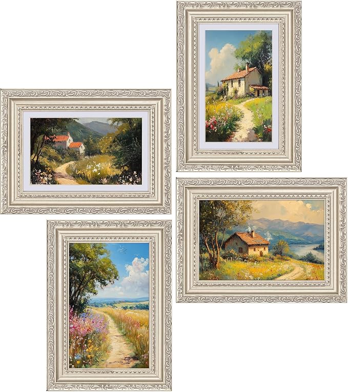 eletecpro 4x6 Vintage Picture Frame, Glass Cover, Horizontal or Vertical - Image 7