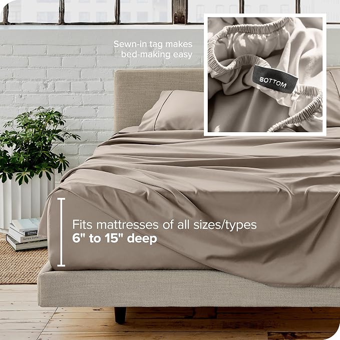 Bare Home California King Sheet Set - Image 5