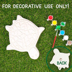 Creative Roots Mosaic Turtle DIY Stepping Stone Kit, Includes Ceramic Stone & 6 - Image 2