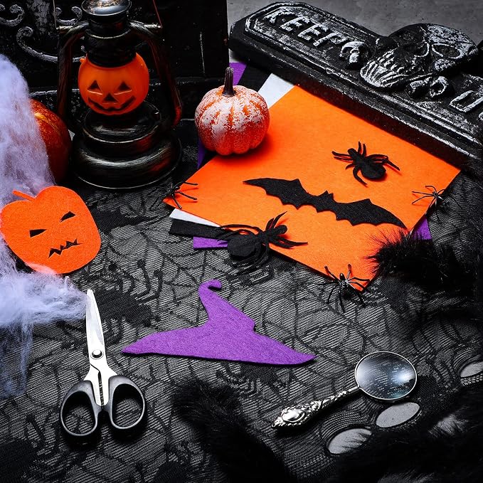 24 Piece Halloween Felt Fabric Sheets - Image 7