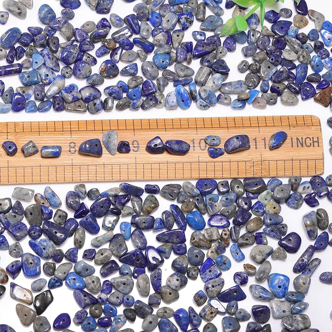 400pcs Natural Chip Stone Beads - Image 2