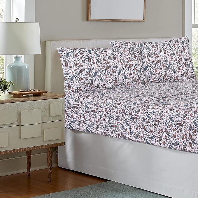 RUVANTI 100% Cotton Sheets – King Size Percale Bedding, Cooling & Breathable - Image 9