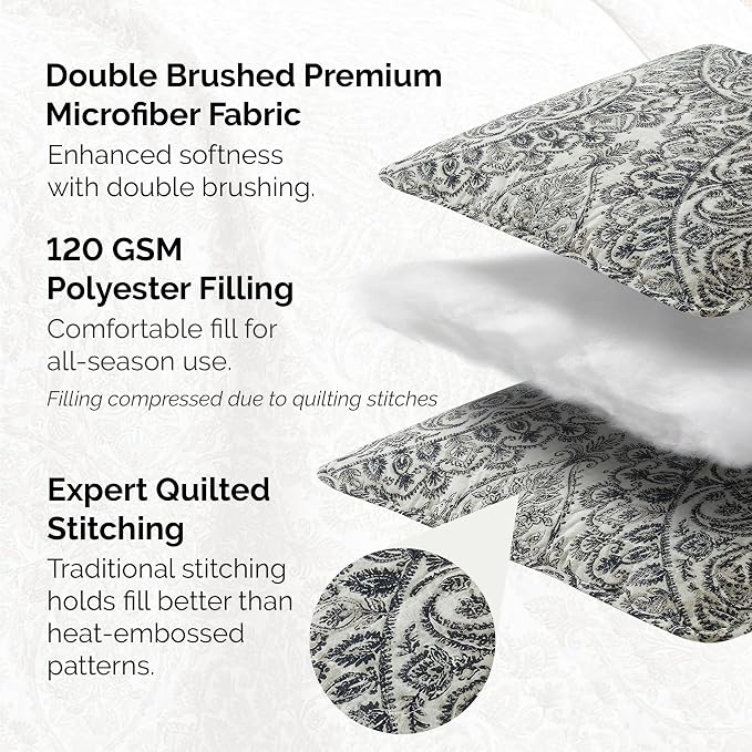 Southshore Fine Living, Inc. Ashanti Collection Oversized Quilt Twin Bedding - Image 3
