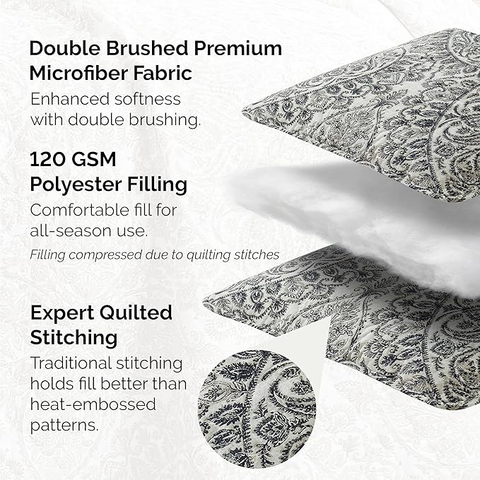 Southshore Fine Living, Inc. Ashanti Collection Oversized Quilt Queen Bedding - Image 3