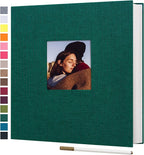 potricher Large Photo Album Self Adhesive 4x6 5x7 8x10 Pictures Linen Cover 40 by potricher