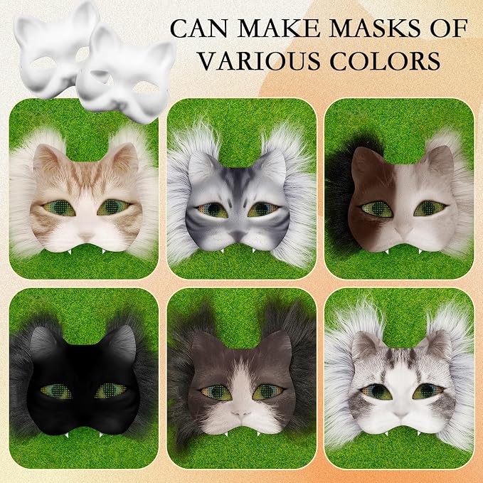 Seenelling DIY Therian Mask Kit Blank Cat Mask - Image 4