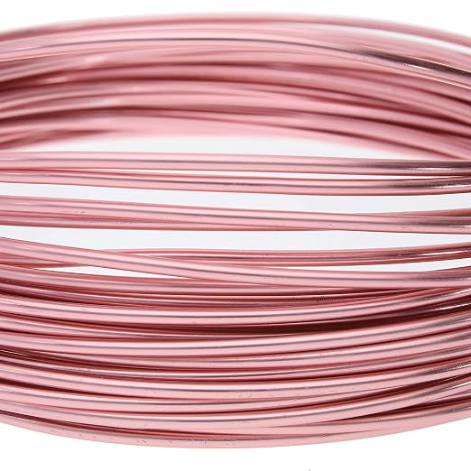 The Beadsmith Anodized Aluminum Wire – 12 Gauge – 39 feet – Rose Gold Color – - Image 3