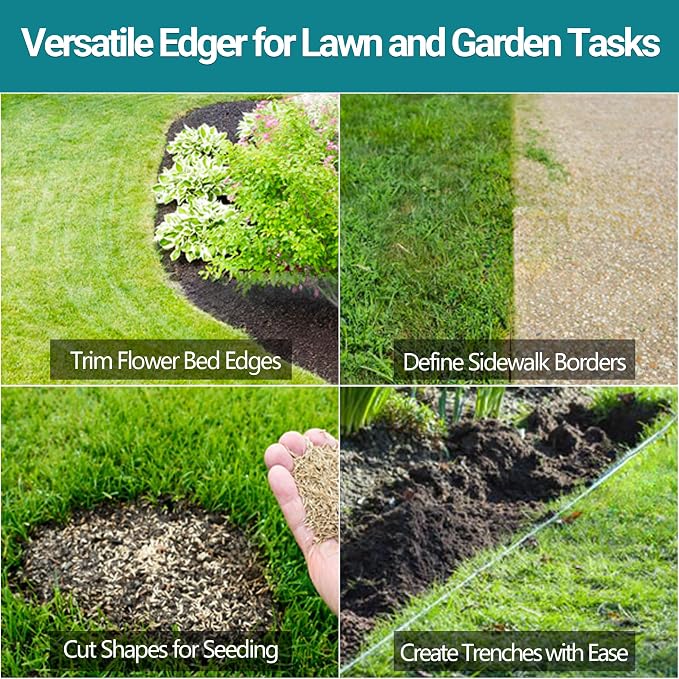 35in One-Piece Edger Lawn Tool for Seniors and Petite Users | Tempered Spring - Image 6