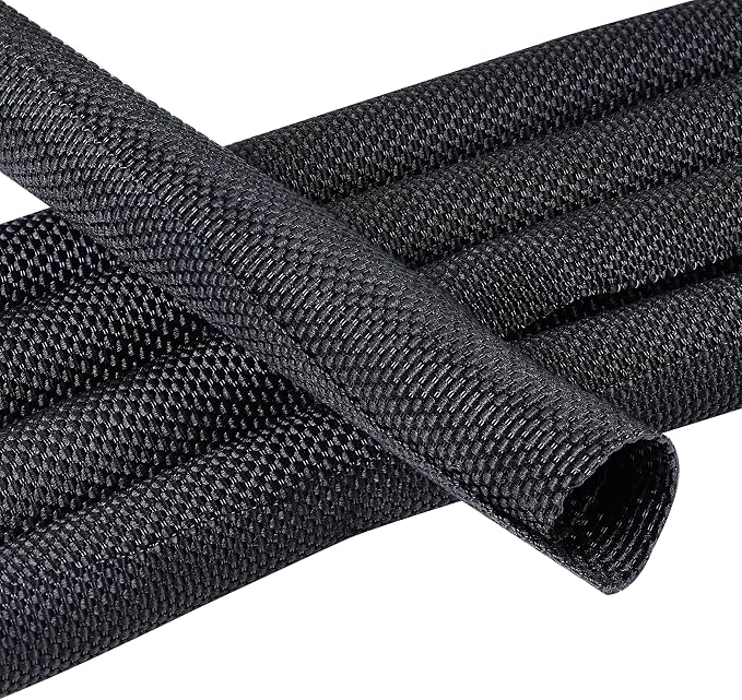 Automotive Wire Sheathing Split Wire Loom Braided Mesh Woven Cable Sleeve by Sunnarepoon