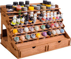 Plydolex Wooden Craft Paint Storage Rack Organizer by PLYDOLEX