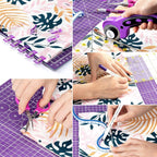 Nicecho Rotary Cutter Set, Sewing Quilting Supplies, 45mm Fabric Cutters - Image 7
