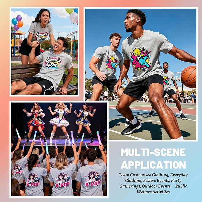 Joyclub 5 PCS Unisex Sublimation Blanks Bulk Polyester T Shirts - Image 2