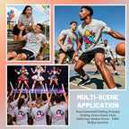 Joyclub 5 PCS Unisex Sublimation Blanks Bulk Polyester T Shirts - Image 2