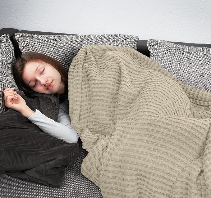 Utopia Bedding 100% Cotton Waffle Weave Blanket Full Size - Image 8
