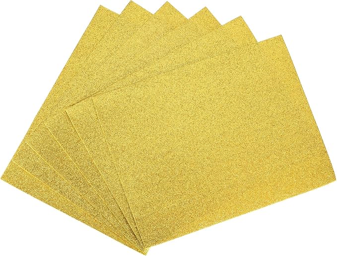 uxcell Gold Tone Shiny EVA Foam Sheets 11 x 8 Inch 2mm Thick by uxcell