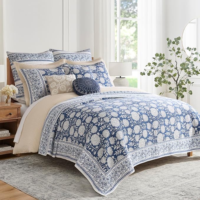 Levtex Home Adare Denim Reversible Twin/Twin XL Quilt Set - Image 2