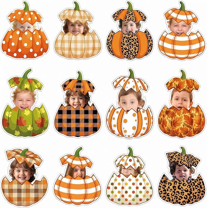 Gersoniel 72 Pcs Kid Fall Pumpkin Decor Autumn Bulletin Board Cutout | Autumn by Gersoniel