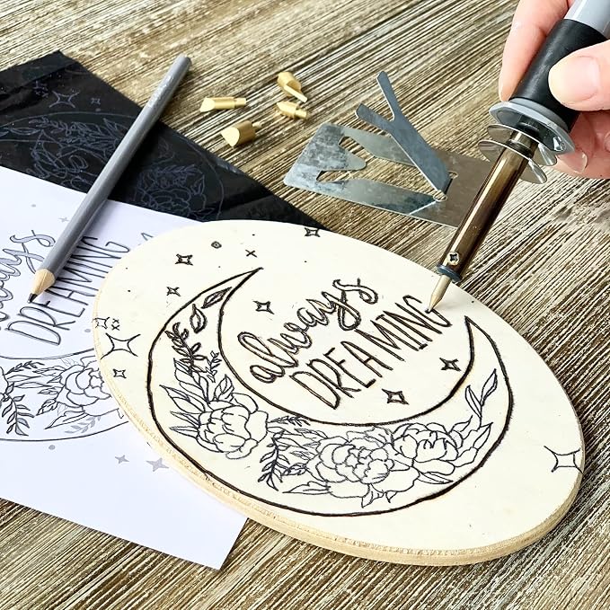 ArtSkills Wood Burning Kit for Beginners, Deluxe Pyrography Wood Engraving Art - Image 5