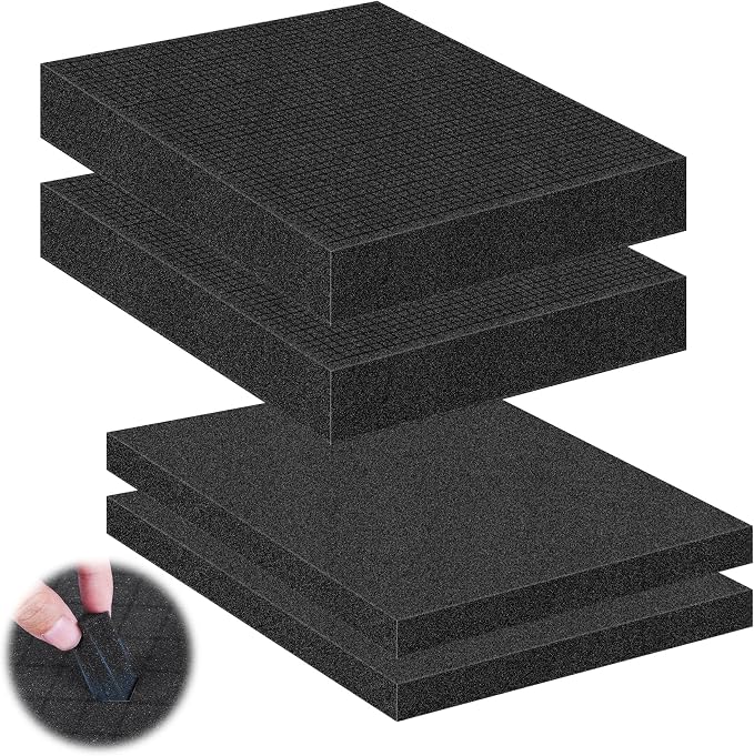 4 Pcs Pick and Pluck Foam Sheets 2 Size Polyurethane Pick Apart Foam Inserts by MYFAMIREA
