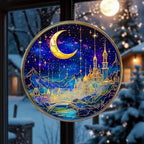 Fantasy Starry Acrylic Suncatcher Window Hanging Book Reader Gift Bookshelf - Image 2