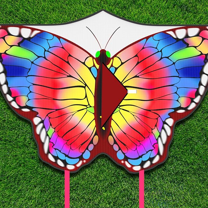 Butterfly Kite for Kids 4-8 8-12, Kid Kites Easy to Fly, Colorful Kite for - Image 2