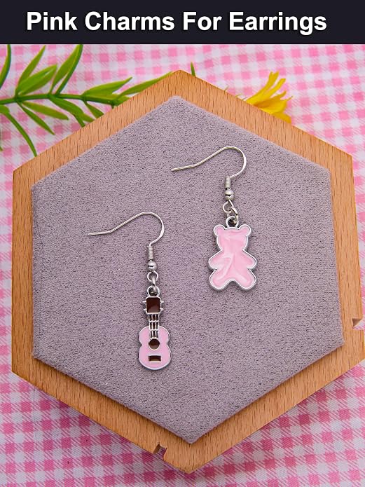 Silver-Tone Enamel Charms Set for DIY Jewelry Making - Image 5