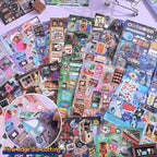 Girl's Japanese Retro Sticker Book, Y2K Showa Theme - Image 2