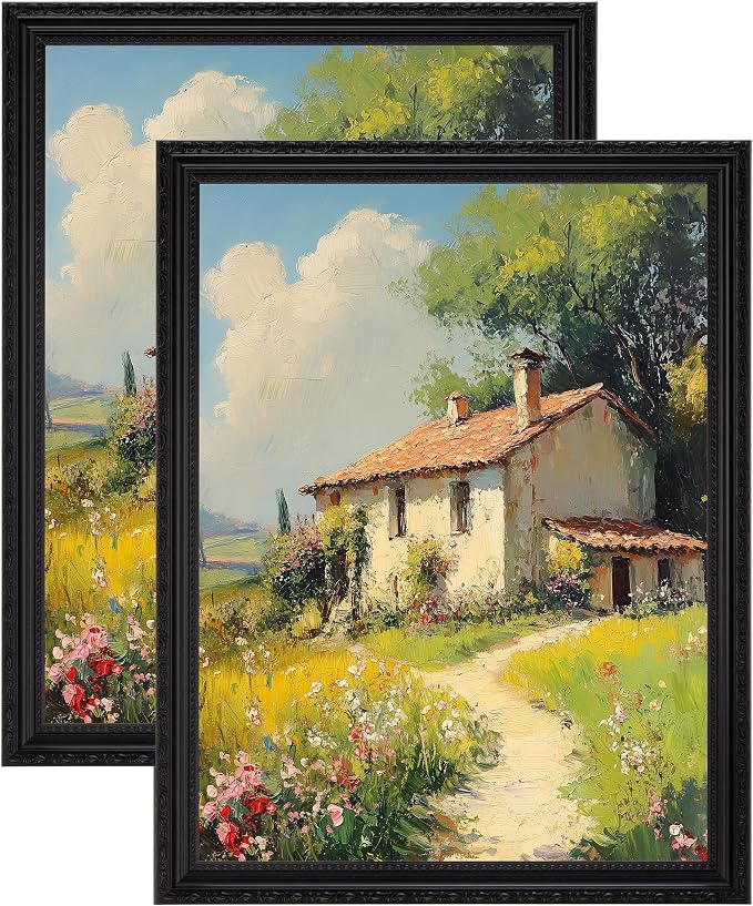 eletecpro 12x16 Vintage Picture Frame, Glass Cover, Horizontal or Vertical by eletecpro