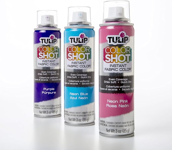 Tulip ColorShot Instant Fabric Spray Paint, Permanent Color Spray-On Fabric - Image 2