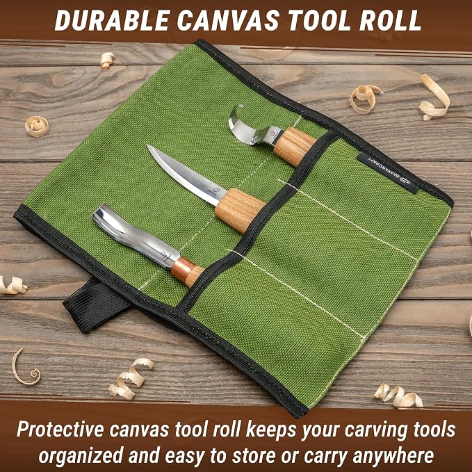 BeaverCraft Wood Spoon Carving Tools Kit S14m – Wood Carving Knives - Image 8