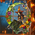 Halloween Faux Stained Glass Ghost Ornaments Acrylic, Halloween Decor Cute - Image 6
