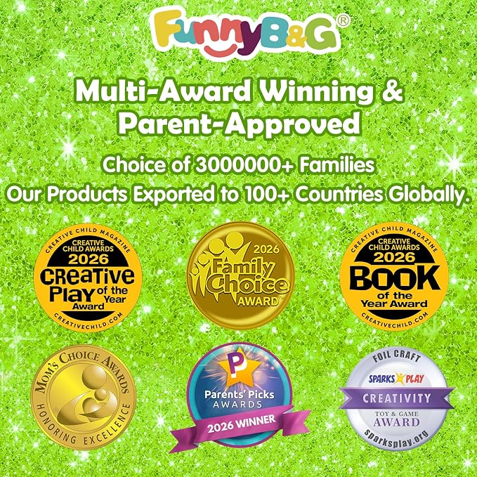 FUNNYB&G Foil Art Craft Kit for Kids 4-10 Years Old: Mess-Free & No-Glue - Image 8